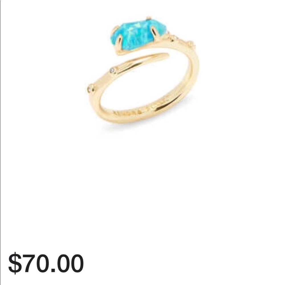 Kendra Scott gold opal ring